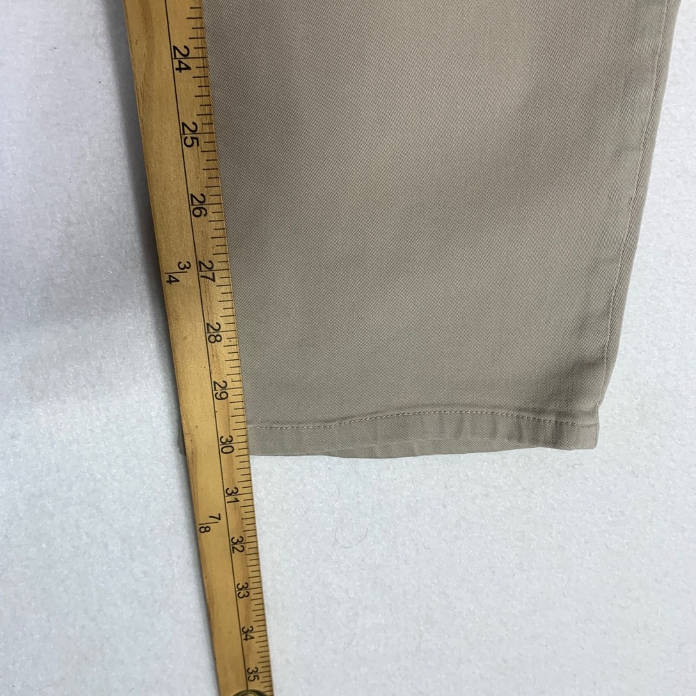 PAIGE Normandie Jeans Men's Khaki  Size 33x30 Straight Stretch Made USA - Picture 12 of 12